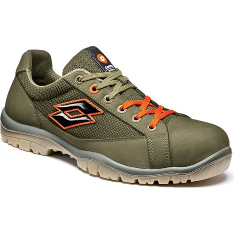 Scarpe Antinfortunistiche Lotto Jump 500 Q8515 S1P SRC Night Olive/Orange 38
