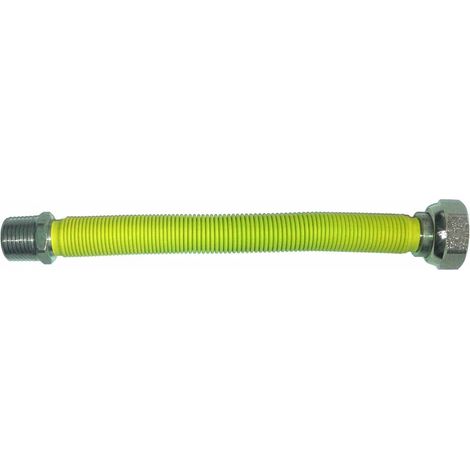 RACCORDO INOX FLESS.3/4 MF MM.200-400 GAS GIA