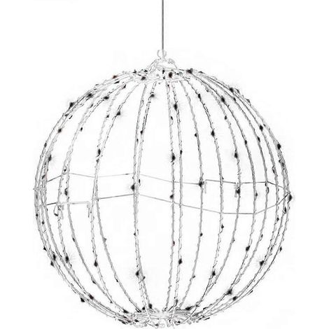 Guirlandes lumineuses sphériques LED de Noël, boules lumineuses, compatibles avec les fêtes en extérieur, les arbres et les décorations. (1/4)