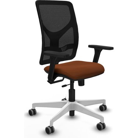 Silla de oficina piqueras y crespo Motilla negro malla piel sintética (1/2)