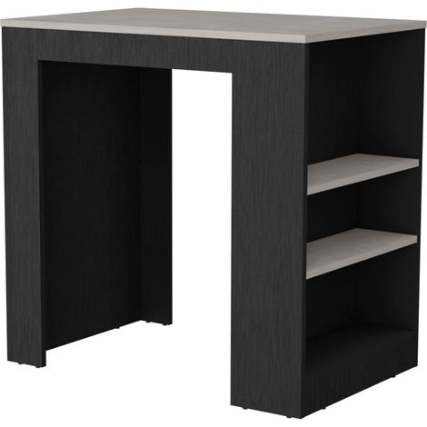 Isla de Cocina Chicago en Melamina, con Estantes , 91.28 cm  X 91.99 cm  X 58.97 cm  , Multicolor (1/5)