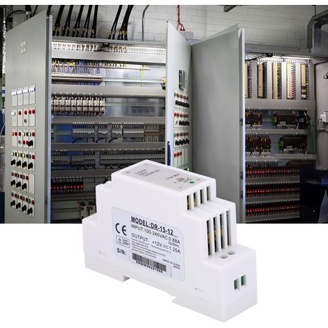 DR-15-12 DIN-Schienen-Schaltnetzteil mit einem Ausgang, 12 V, 1,25 A, 15 W (1/5)