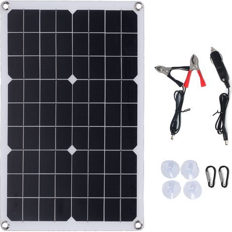 Flexibles und wasserdichtes Solarpanel, Akkuladegerät, 20-W-Ladepanel, Outdoor-Set (1/5)