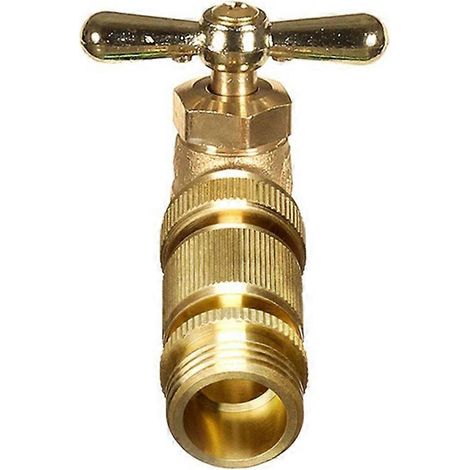 Raccord d'eau en cuivre pour tuyau d'arrosage, joint doré (1/5)