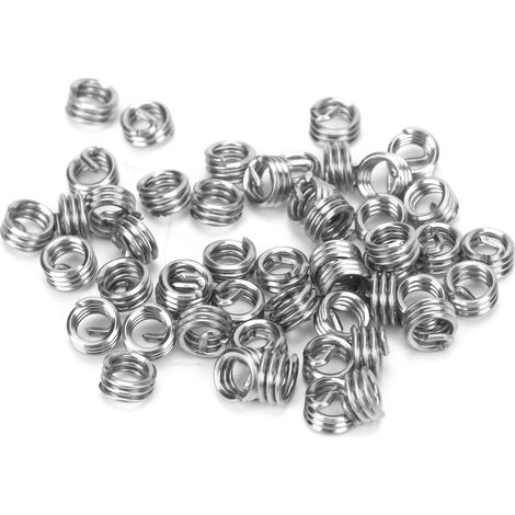 50 inserts filetés US 10-24x1D, douille de protection pour réparation visserie, outil de fixation acier standard (1/5)
