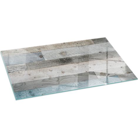 Plaque de protection de sol en verre pour cheminée ou poêle moderne anti-chaleur et étincelles Planches de différentes nuances 100x50 cm (1/5)