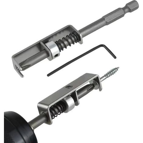 Porta-viti magnetico con guida a molla per cacciaviti da 1/4" (1/5)
