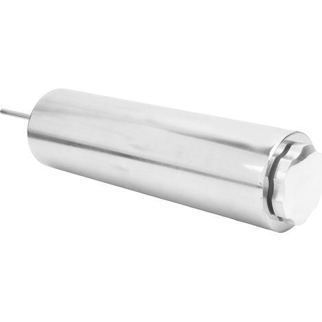 Réservoir de trop-plein pour radiateur en acier inox poli avec supports et fixations - Fournitures industrielles 3x10 (1/5)