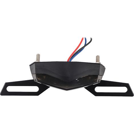 LED-Rücklicht für Motocross, Kennzeichenhalter, rotes und blaues Bremslicht (1/5)