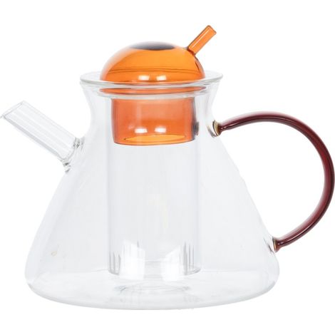 Table Passion - Théière en verre jaune Aris 60 cl (1/4)