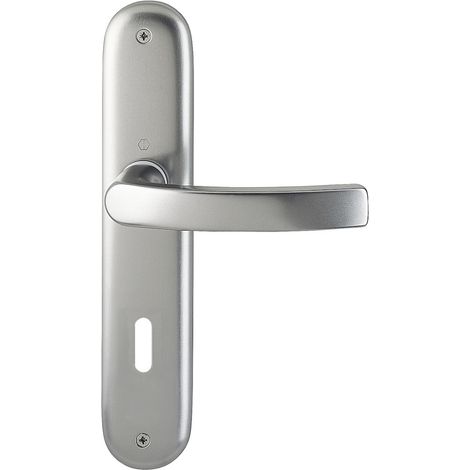 HOPPE® Drückergarnitur mit Langschild Luxembourg 199/273P, Aluminium, 2962123 (1/2)