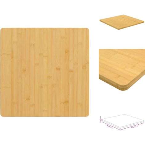 Dessus de table 40x40x1,5 cm bambou - Dessus De Table - Plateau De Table - Table Basse - Table D'appoint - Bambou (1/4)