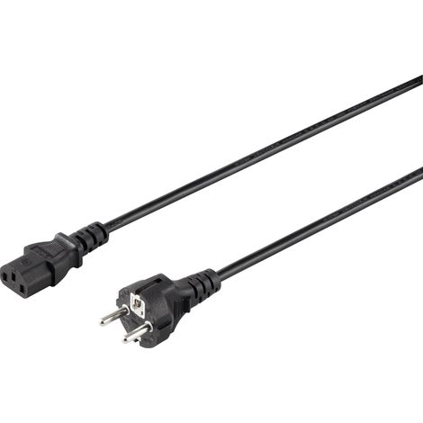 Sygonix SY-5042692 appareils IEC Câble de raccordement noir 2.00 m S592182