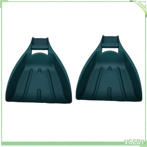 Râteaux à main avec cuillère à feuilles - FAF EICY - 1 paire - Poignée ergonomique - PP robuste - 33,5x10,8x48 cm (1/4)
