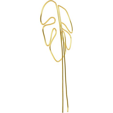 Support pour plante grimpante en forme de Monstera, doré, pour plante d'intérieur (1/5)