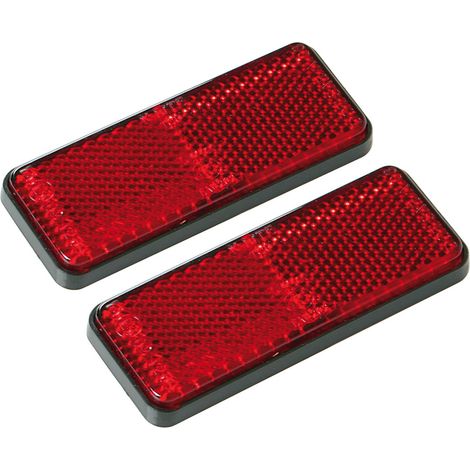 Euro-Norm, Catarifrangenti Rettangolari - 90X35 Mm - Rosso (1/2)