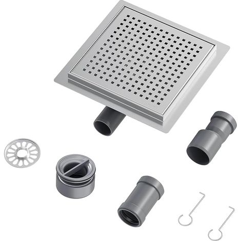 Stainless Steel Shower Drain with Floor Trap Hair Filter Shower Channel for Bathroom Outdoor (1/5)