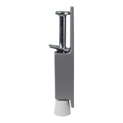 FERMAPORTA Ferma BLOCCA Porta a PEDALE Infissi Legno Alluminio PVC Colore ARGENTO (1/3)