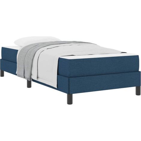 Matelas à ressorts avec housse, bleu, 80 x 200 cm, tissu. (1/5)