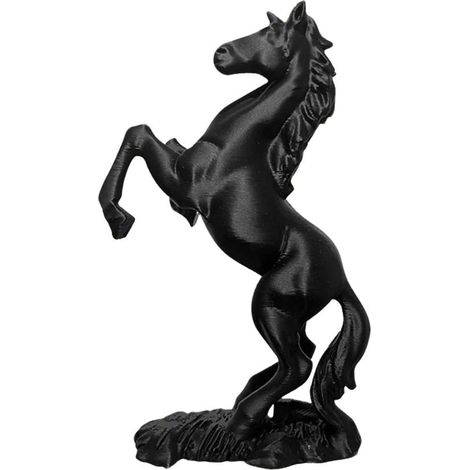 Statue Cheval - Résine - Décoration Intérieure Table - Style Moderne - Noir ou Blanc - 13,5 cm - 1 Pièce (1/5)