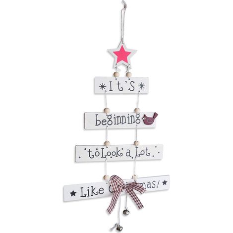 Ornement d'arbre de Noël, décorations de joyeux Noël décorations suspendues à motifs accessoires de fête (1/5)