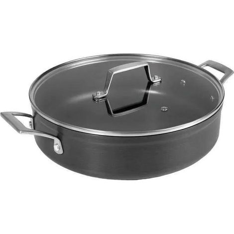 Lacor 48628 Casseruola in Alluminio Anodizzato Nera 28 cm