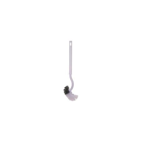 Brosse de toilette, brosse de nettoyage, brosse de toilette, coude en plastique en forme de S, nettoyage des toilettes, montage mural, sans impasses, blanc