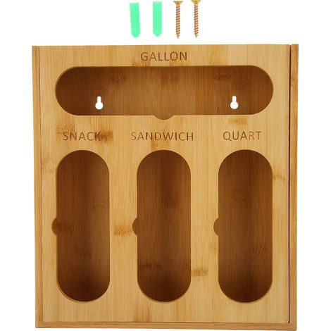 Boîte de Rangement Alimentaire en Bambou avec Finition Polie - Design Tiroir pour Cuisine (1/5)