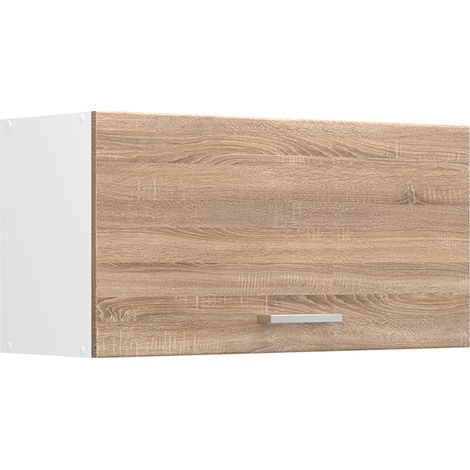 Armario colgante R-Line, Sonoma/Blanco, 80 cm Plano, Vicco (1/5)