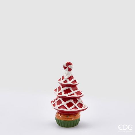 EDG Enzo De Gasperi Contenitore Pino H 15 Cm 10 x 7 Cm Green Red