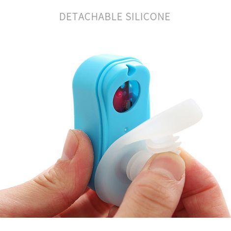 [Anti-Schnarch] Tragbares CPAP-Gerät mit 3 Geschwindigkeitsstufen, Silikon-ABS, Weiß, Blau, Rot, USB-aufladbar, 60 x 25 x 25 mm, Neue Version, geräuschlos (1/4)