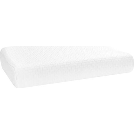 Oreiller de sommeil blanc pur, 60 x 37 x 12,5 cm (1/5)