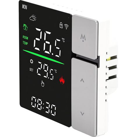 Intelligenter Thermostat, Genauigkeit ±1°C, programmierbar, Wandmontage (1/5)