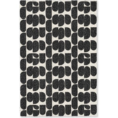 ALFOMBRA Moderno - Estampado - Negro 80x120 cm (1/5)