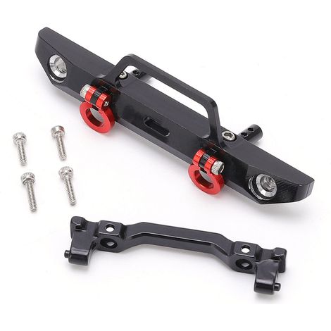 Pare-chocs avant avec support pour voiture RC AXIAL SCX24 90081 1/24 - Pièces de rechange - Noir (1/5)
