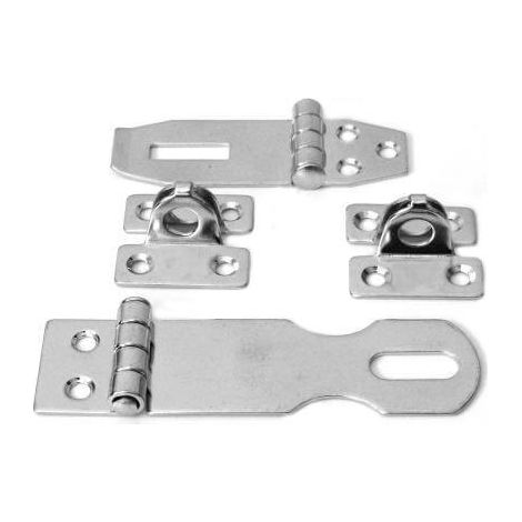 Charnière à cadenas INOX A2 - Longueur: 75 - largeur: 25