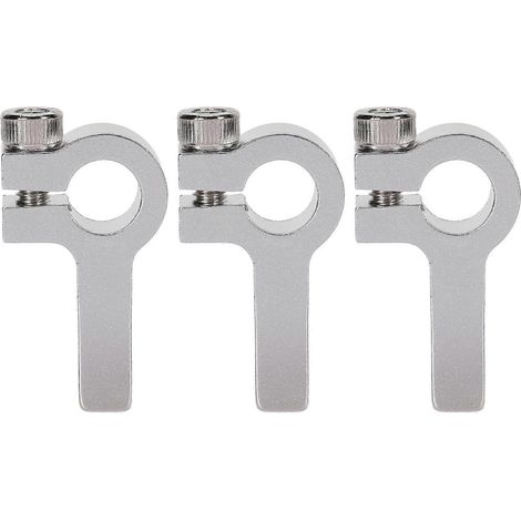 3-teiliges Rohrschellen-Naben-Aluminiumwellen-Klemmset mit M4-Gewinde, Montagehalterung, Roboterzubehör 3403-002
