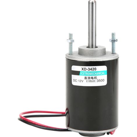 Moteur électrique à courant continu à aimant permanent 30 W CW/CCW haute vitesse (12 V 3500 tr/min) (1/4)