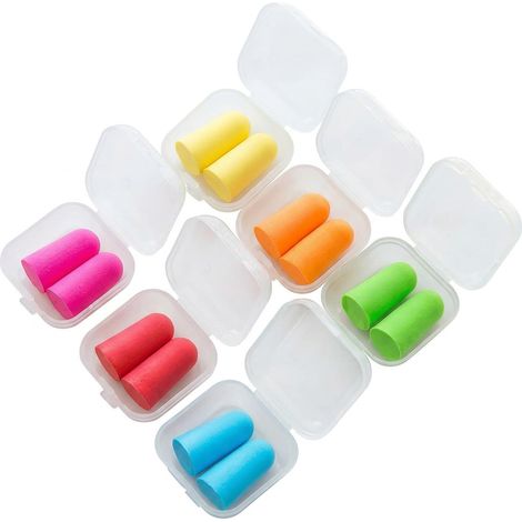 12 Paires Bouchons d'Oreilles, Bouchons d'Oreille pour Dormir, Bouchons d’Oreille en Mousse Souple, Bouchon Doreille Anti Bruit, pour la Suppression du Bruit et la Protection Auditive (1/5)