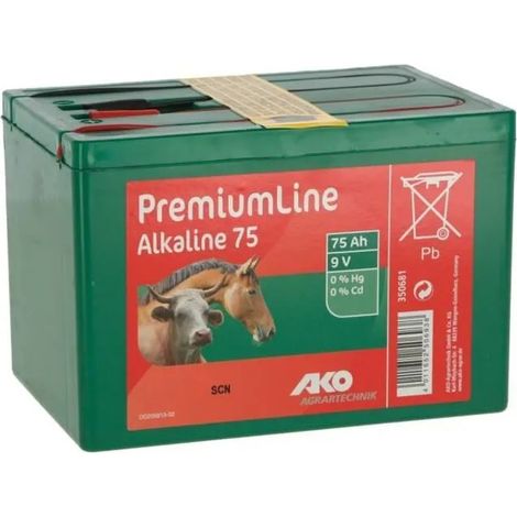 batteria alcalina ako premium line 75Ah 9V