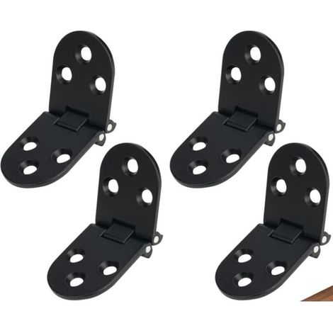 4 pièces Charnière Plate De Porte Pliables Charnières Porte Pliables Charnière Flip Pliable Alliage Table Machine Coudre Rabattable Charnière Flip Avec Vis pour Meubles,Armoires, Tables (1/4)