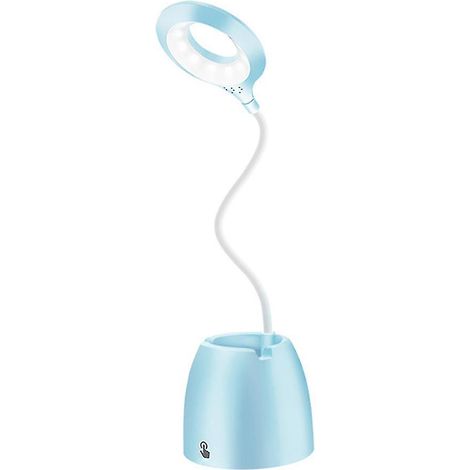 Lampe de bureau, support pour téléphone portable, lampe de lecture, support flexible pour stylo à 360° pour chambre d'enfant (1/5)