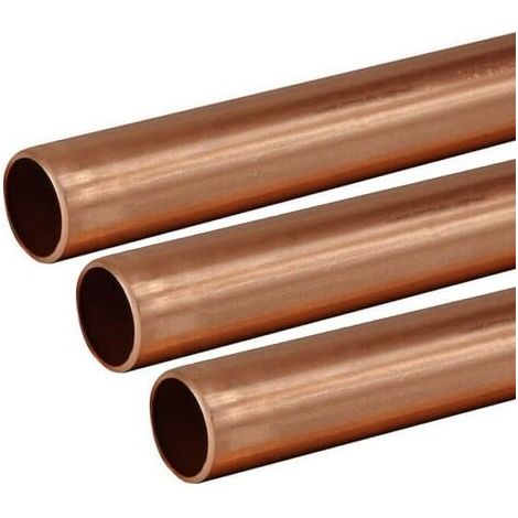 Copper Tube 15mm 3 x 1m Lengths BS EN1057 R250 British Copper Pipe 3000mm 300cm (1/4)
