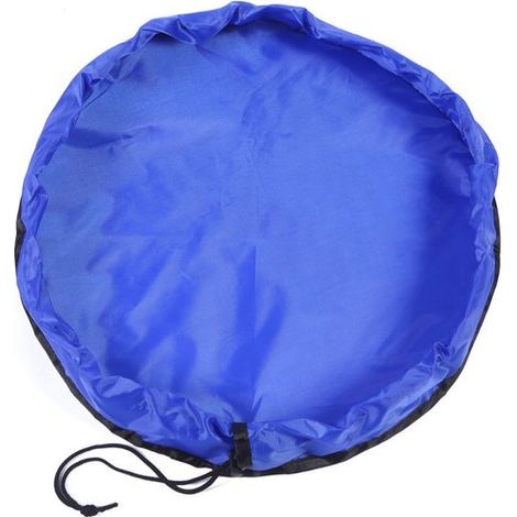 Aufbewahrungstasche für Spielzeug/Bausteine – Tragbare, faltbare Spielmatte – Schnell verstaubar – Robust – Großes Fassungsvermögen – Kordelzug – 150 cm (1/5)