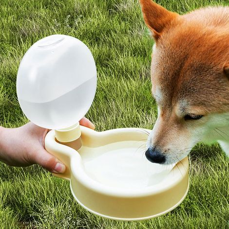 Hunde-Trinkflasche, Reise-Trinkflasche für Hunde, 500-ml-Faltflasche, auslaufsicherer, tragbarer Napf für Hunde und Katzen, Trinkflasche für Spaziergänge und Ausflüge, Trinknapf (1/5)