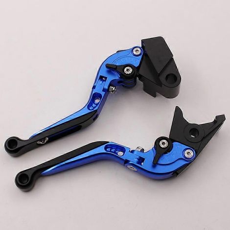 Convient pour la moto Kawasaki Z750S, tringlerie de frein et d'embrayage modifiée, poignée de frein en alliage d'aluminium (bleu) (1/5)