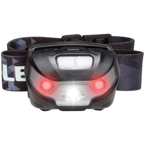 (Black) USB Rechargeable Headlamp, Strong Light, Waterproof, for Fishing, Riding, Outdoor Cycling, Camping (1/4)