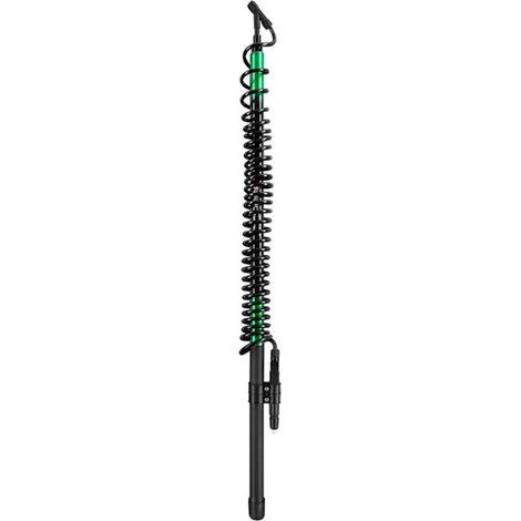 Lance télescopique 5m pour traitements de protection des arbres – Tuyau spiralé tressé – Embout coudé 45° avec buse hélicoïdale – Kwazar