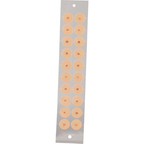 100 pastilles auriculaires en pierre Bian, autocollants d'acupression sûrs, massage multi-usage, grains d'oreille pour bien-être, lot de 100. (1/5)