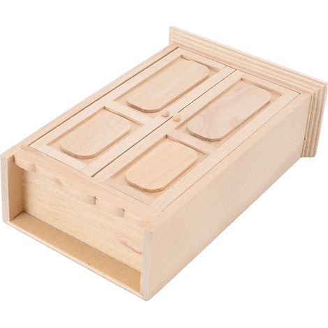 Armoire à double porte pour maison de poupée, échelle 1/12, en bois de bouleau, mobilier miniature pour chambre à coucher et accessoires de décoration. (1/5)